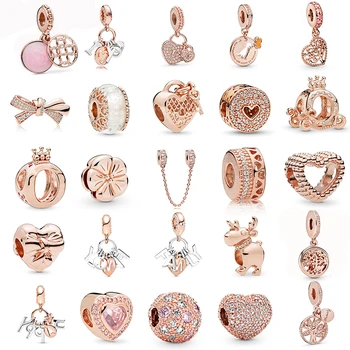 Rose Gold Charms DIY Jewelry Beaded Pendant Gift Fit Original Brand Bracelet Necklace Making Jewelry
Rose Gold Charms DIY Jewelry Beaded Pendant Gift Fit Original Brand Bracelet Necklace Making Jewelry