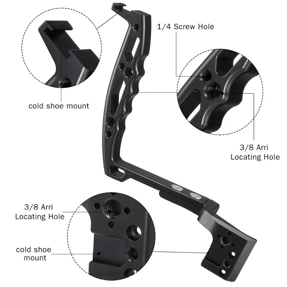 UURig DH12 Inverted Handle Sling Grip Mounting Extension Arm Extended Monitor Cold Shoe Mount for DJI Ronin SC Gimbal Accessory
UURig DH12 Inverted Handle Sling Grip Mounting Extension Arm Extended Monitor Cold Shoe Mount for DJI Ronin SC Gimbal Accessory