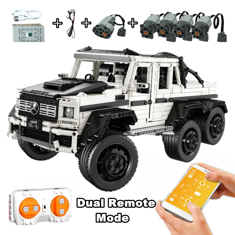 AMG G63 Motor RC New Scale 1:8 BEnz 6X6 Compatible Technic MOC Building lepinbricks Blocks Bricks Educational model Toys gifts
AMG G63 Motor RC New Scale 1:8 BEnz 6X6 Compatible Technic MOC Building lepinbricks Blocks Bricks Educational model Toys gifts