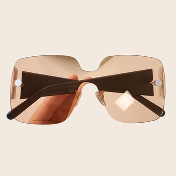 

Rimless Acetate Brand Sun Glasses Oversize Rectangle Luxury Sunglasses солнечные очки Gafas De Sol Mujer Occhiali Da Sole Donna