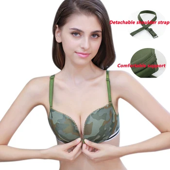 E lovegirl Women's Camouflage green Bra With Front Buckle No Steel Ring Vest-Style Gather Female Sexy Lingerie Free Shipping
E lovegirl Women's Camouflage green Bra With Front Buckle No Steel Ring Vest-Style Gather Female Sexy Lingerie Free Shipping
