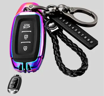 Car Key Case Cover For Hyundai I30 Santa Fe TM 2019 2018 Solaris Azera Elantra Grandeur Accent Keychain Holder Protective 
Car Key Case Cover For Hyundai I30 Santa Fe TM 2019 2018 Solaris Azera Elantra Grandeur Accent Keychain Holder Protective