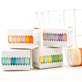 6pcs/pack Simple Solid Color Washi Masking Tape Sticker Decorative Paper Tape Set DIY Decoration Office Stationery Scrapbooking
6pcs/pack Simple Solid Color Washi Masking Tape Sticker Decorative Paper Tape Set DIY Decoration Office Stationery Scrapbooking