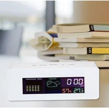 Color Screen Table Desk Clock with Calender Show Weather Station Clock Alarm Function hermometer Hygrometer Home Decoration New
Color Screen Table Desk Clock with Calender Show Weather Station Clock Alarm Function hermometer Hygrometer Home Decoration New