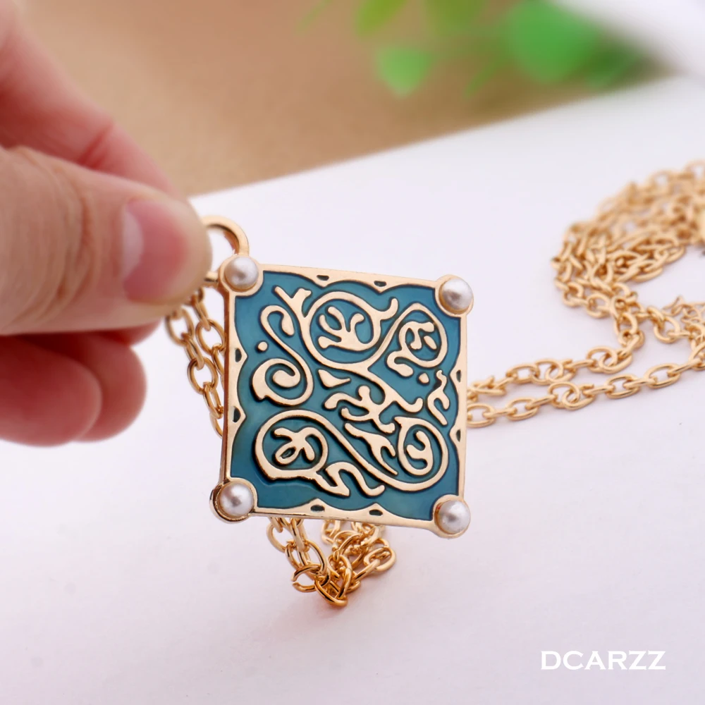 Ожерелье медальон Triss подвеска с жемчугом ожерелье чокер из золота в стиле игры