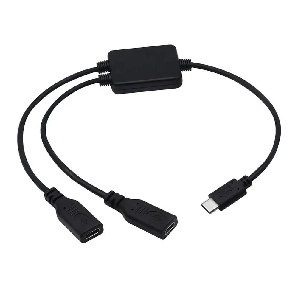 Multifunction USB 2 in 1 USB Type 3.1 C Male to 2 x USB-C Female Cord Data Charging Adapter Y Splitter Connector Cable
Multifunction USB 2 in 1 USB Type 3.1 C Male to 2 x USB-C Female Cord Data Charging Adapter Y Splitter Connector Cable