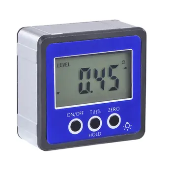 3 Keys Digital Inclinometer Portable Format Built-In Bottom Surface Magnet Large Lcd Screen Measuring 1 Pcs