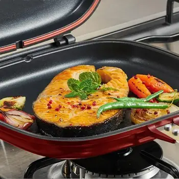 Multifunctional Double-sided Frying Pan Home Kitchen Durable Double Face Skillet Cookware Cooking Tool Kitchen Accessories
Multifunctional Double-sided Frying Pan Home Kitchen Durable Double Face Skillet Cookware Cooking Tool Kitchen Accessories