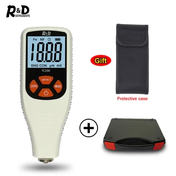 R&D TC200+Case Coating Thickness Gauge 0.1um/0-1500 Car Paint Film Thickness Tester FE/NFE Russian Manual Car Body Repair white
R&D TC200+Case Coating Thickness Gauge 0.1um/0-1500 Car Paint Film Thickness Tester FE/NFE Russian Manual Car Body Repair white
