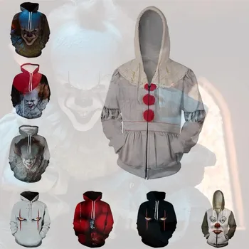 Anime Sweatshirt Hoodie Movie Clown Stephen King's It Pennywise Cosplay Costume Top Coats Men and Women
Anime Sweatshirt Hoodie Movie Clown Stephen King's It Pennywise Cosplay Costume Top Coats Men and Women