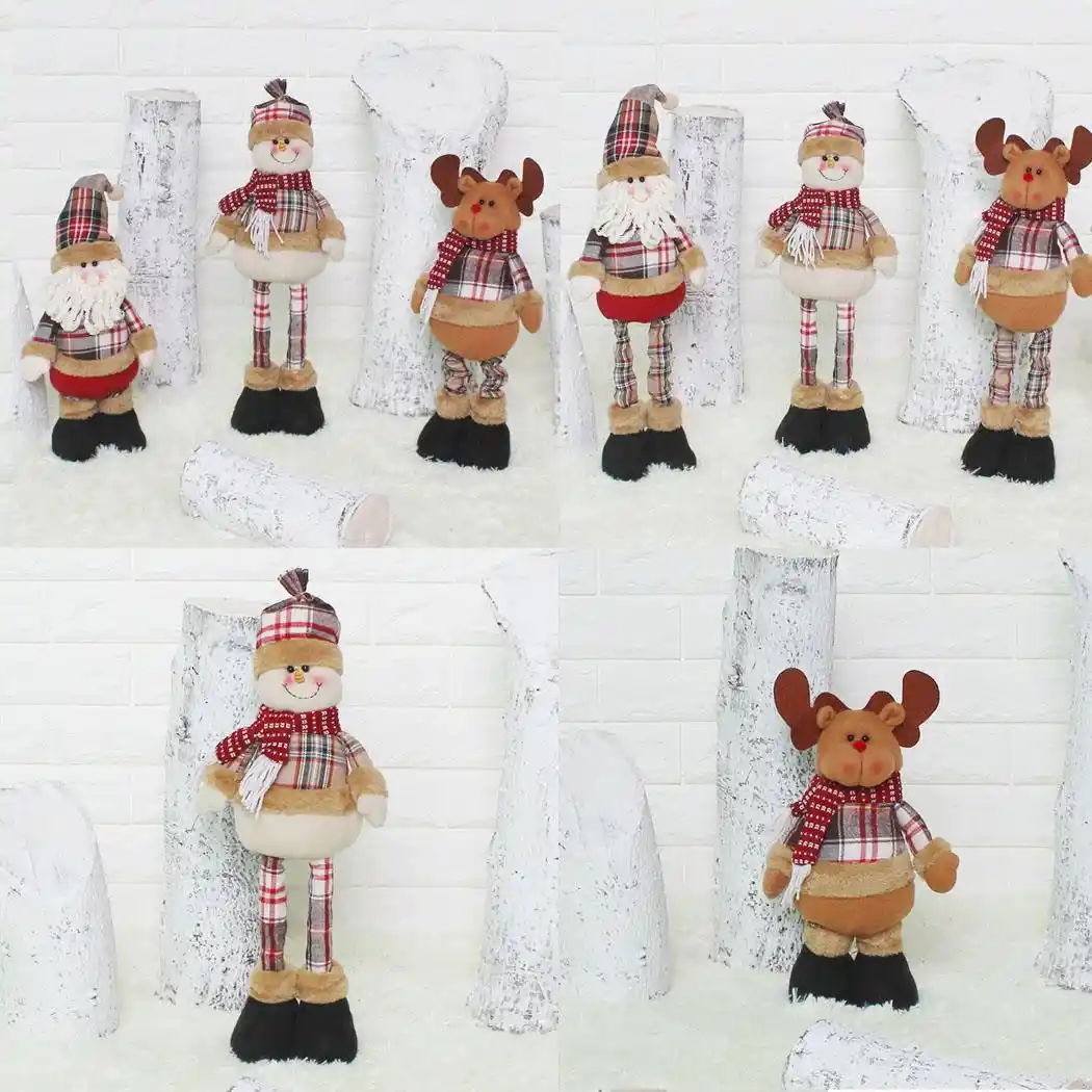 cute santa claus snowman elk christmas doll claus