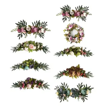 Artificial Rose Flower Swag, 24 Inch Decorative Swag with Fake Roses,Green Leaves for Home Room Garden Lintel Wedding Arch Front
Artificial Rose Flower Swag, 24 Inch Decorative Swag with Fake Roses,Green Leaves for Home Room Garden Lintel Wedding Arch Front