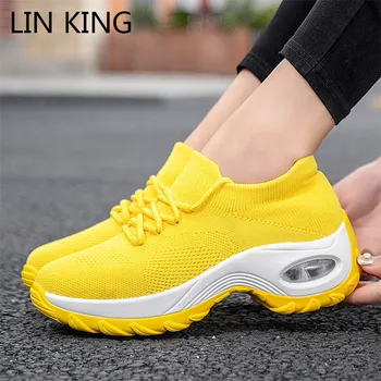 LIN KING Anti Skid Women Shoes Plus Size 42 Sneakers Women Summer Gym Shoes Breathable Flyknit Wedges Sneakers Zapatillas Mujer
LIN KING Anti Skid Women Shoes Plus Size 42 Sneakers Women Summer Gym Shoes Breathable Flyknit Wedges Sneakers Zapatillas Mujer