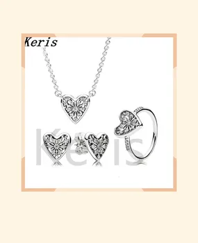 100% 925 silver sterling original winter hearts earring studs ring necklace free shipping set
100% 925 silver sterling original winter hearts earring studs ring necklace free shipping set