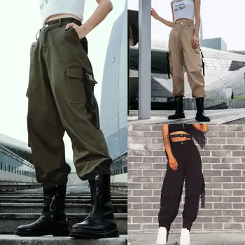 Women Fashion Straight Cargo Pants Ladies Girls Outdoor Sport Army Multi-Pocket Solid Color Trousers
Women Fashion Straight Cargo Pants Ladies Girls Outdoor Sport Army Multi-Pocket Solid Color Trousers