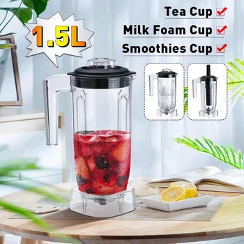 1.5L Blender Container Jar Jug Pitcher Cup Commercial Blender Spare Parts for Home Kitchen Smoothies Cup Food Juicer Mixer Part
1.5L Blender Container Jar Jug Pitcher Cup Commercial Blender Spare Parts for Home Kitchen Smoothies Cup Food Juicer Mixer Part