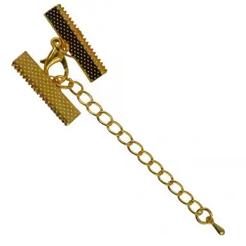 12Pcs Crimp Clips End Lobster Clasp Extender Chain DIY Jewelry Findings gold color
12Pcs Crimp Clips End Lobster Clasp Extender Chain DIY Jewelry Findings gold color