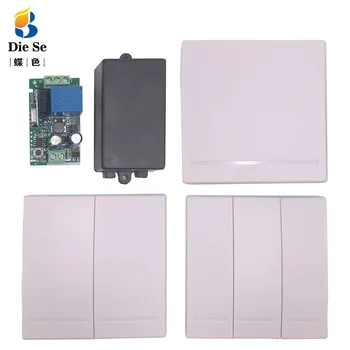 86 Wall Panel Wireless Remote Control AC 85V~220V 1CH Relay Receiver for Light Lamp Bulb door Switch Wall Switch Remote
86 Wall Panel Wireless Remote Control AC 85V~220V 1CH Relay Receiver for Light Lamp Bulb door Switch Wall Switch Remote