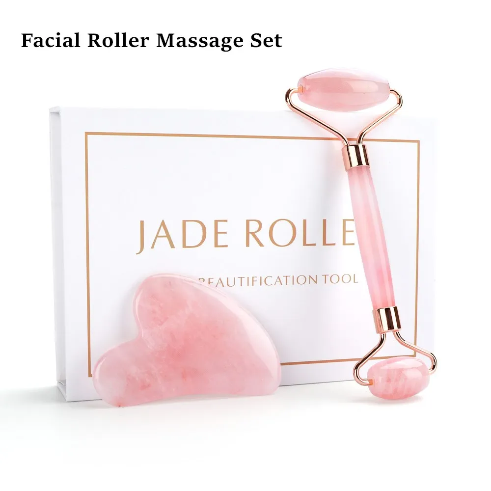 Facial Roller Massage Gifts Rose Quartz Spatula Jade Massager Tool Slimming Face Wrinkle Jade Roller Tools For Christmas Gift
Facial Roller Massage Gifts Rose Quartz Spatula Jade Massager Tool Slimming Face Wrinkle Jade Roller Tools For Christmas Gift