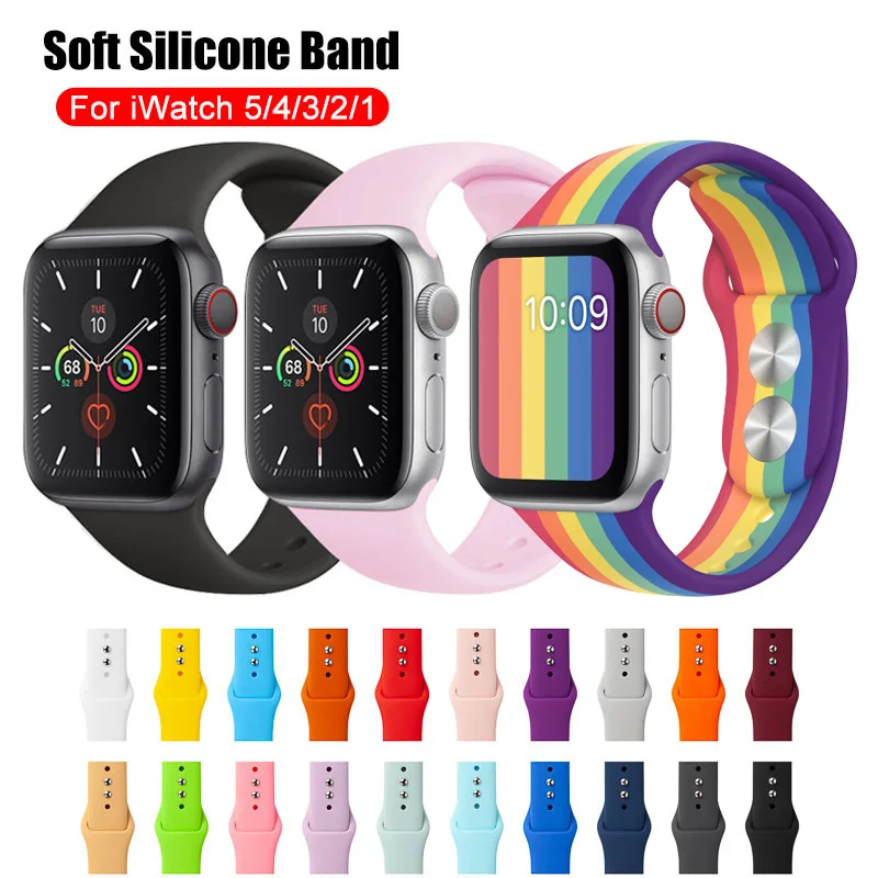 Soft Silicone Replacement Sport Band For Apple Watch Series 1 2 3 4 5 38mm 42mm Wrist Bracelet Strap For iWatch Sports Edition
Soft Silicone Replacement Sport Band For Apple Watch Series 1 2 3 4 5 38mm 42mm Wrist Bracelet Strap For iWatch Sports Edition