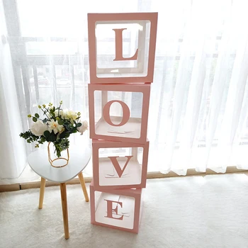 Balloon Packing Box Special Party BABY LOVE Baby Shower Shop 4pcs Creative Birthday DIY Letter Transparent Boxes
Balloon Packing Box Special Party BABY LOVE Baby Shower Shop 4pcs Creative Birthday DIY Letter Transparent Boxes