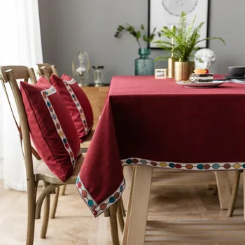 Plain Color Tablecloth Waterproof Linen-like Japanese Style Book Teapoy Table Solid Color Tablecloth Embroidered Tablecloth
Plain Color Tablecloth Waterproof Linen-like Japanese Style Book Teapoy Table Solid Color Tablecloth Embroidered Tablecloth