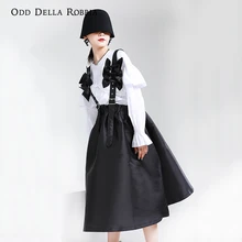 OddDellaRobbia 2021 New Women Sling Dress Mid-Waist Covering Meat Solid Color Bow Stitching Strap A-Line Skirt Two-Color 1515
OddDellaRobbia 2021 New Women Sling Dress Mid-Waist Covering Meat Solid Color Bow Stitching Strap A-Line Skirt Two-Color 1515