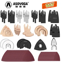 ASOYOGA Oscillating Multitool Saw Blades Set Multifunction Renovator Power Tools Accessorie for Wood Hard Material Metal Cutting
ASOYOGA Oscillating Multitool Saw Blades Set Multifunction Renovator Power Tools Accessorie for Wood Hard Material Metal Cutting