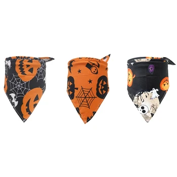 Halloween Dog Bandana Cotton Scarf Bib Grooming Accessories Triangular Bandage Collar for Small Medium Large Pet Fashion Design 
Halloween Dog Bandana Cotton Scarf Bib Grooming Accessories Triangular Bandage Collar for Small Medium Large Pet Fashion Design