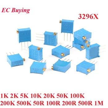 10pcs 3296 3296X Trimpot Trimmer Potentiometer Adjustable Resistance 1K 2K 5K 10K 20K 50K 100K 200K 500K 50R 100R 200R 500R 1M
10pcs 3296 3296X Trimpot Trimmer Potentiometer Adjustable Resistance 1K 2K 5K 10K 20K 50K 100K 200K 500K 50R 100R 200R 500R 1M