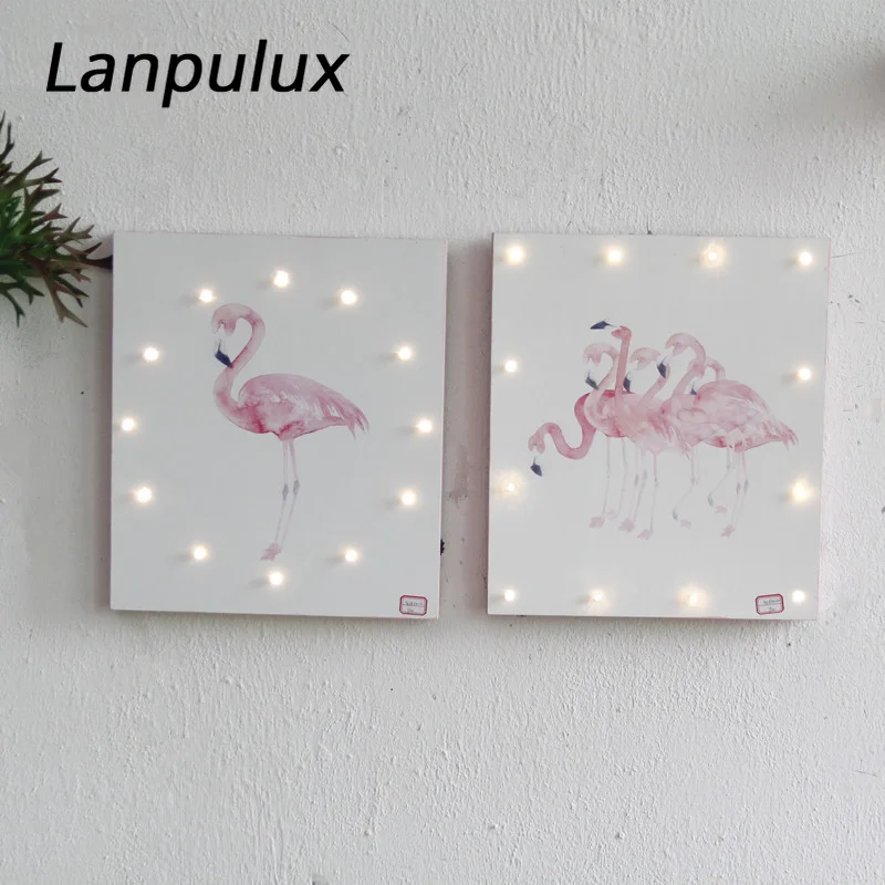 Lanpulux Wood Print Night Lights Flamingo Unicorn Horse Nordic Style Home Lighting Living Room Decor Hanging Picture Wall Lamp 
Lanpulux Wood Print Night Lights Flamingo Unicorn Horse Nordic Style Home Lighting Living Room Decor Hanging Picture Wall Lamp