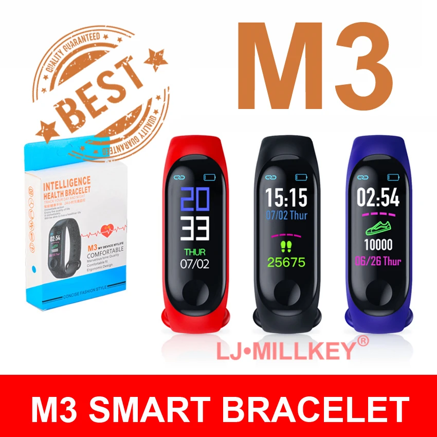 2pcs/lot M3 Smart Bracelet Heart Rate Blood Pressure Health Smart Watch M3 Pro Bluetooth Watch Wristband Fitness Tracker
2pcs/lot M3 Smart Bracelet Heart Rate Blood Pressure Health Smart Watch M3 Pro Bluetooth Watch Wristband Fitness Tracker