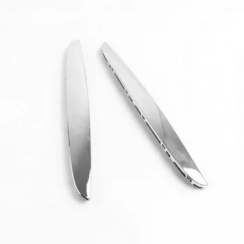 2Pack Front Hood Chrome Cover Trim Above Grille For BMW E90 E91 3-Series 2006-08 
2Pack Front Hood Chrome Cover Trim Above Grille For BMW E90 E91 3-Series 2006-08