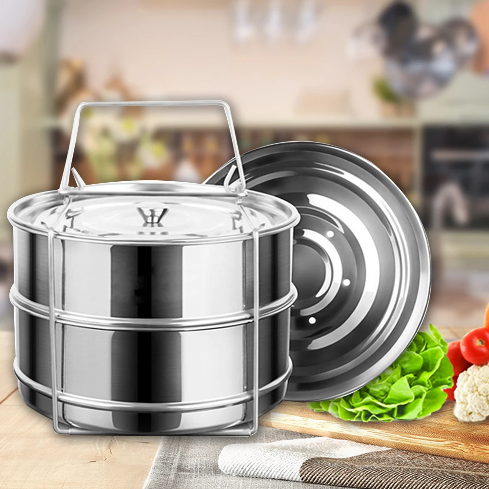 2 Layer With Handle Home Stainless Steel With Lids Cookware Tool Food Thicken Kitchen Baking Accessories Insert Pans Steamer
2 Layer With Handle Home Stainless Steel With Lids Cookware Tool Food Thicken Kitchen Baking Accessories Insert Pans Steamer