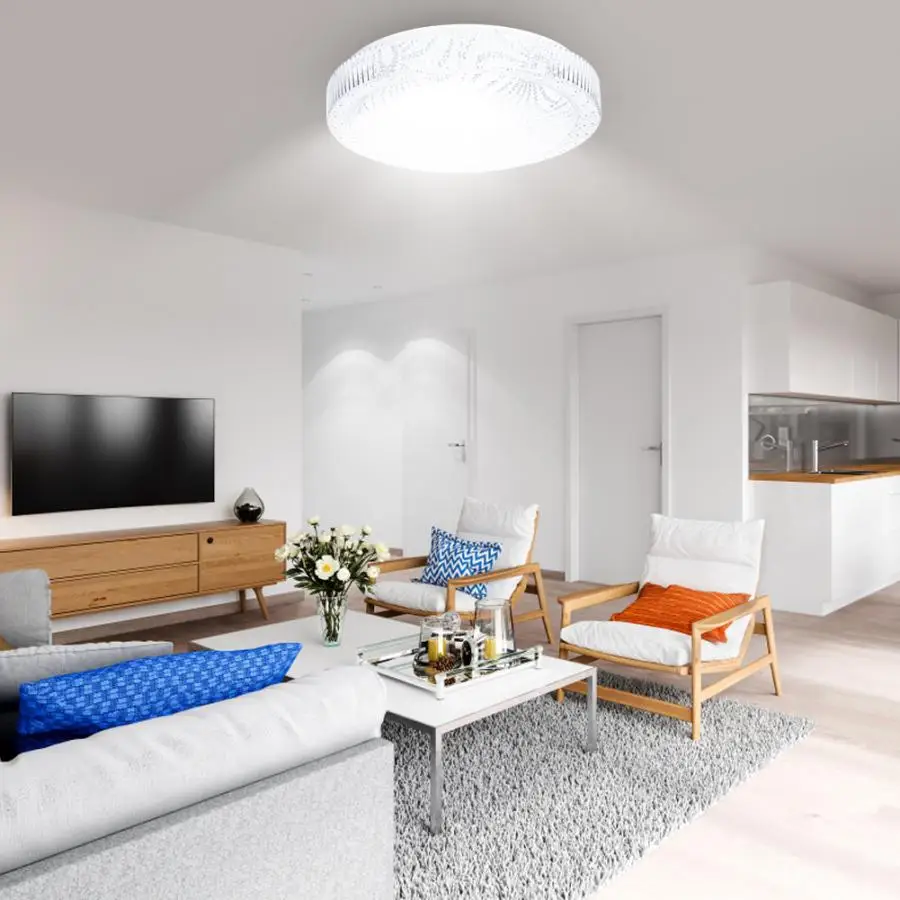 RGB&WW 48W 15 Inch LED Smart Multi-color Ceiling Light Wifi Vioce Control Lighting AC 85-265V led ceiling light
RGB&WW 48W 15 Inch LED Smart Multi-color Ceiling Light Wifi Vioce Control Lighting AC 85-265V led ceiling light