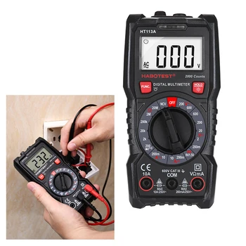 HT113A Digital Mini CE CAT III Multimeter Tester Profesional Transistor Multi Digital Tester Multi Battery Measure Meter
HT113A Digital Mini CE CAT III Multimeter Tester Profesional Transistor Multi Digital Tester Multi Battery Measure Meter