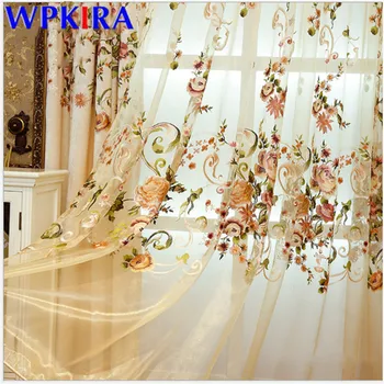 High End Embroidery Curtains Blackout For Living Room Flower Voile Sheer Curtains Bedroom Luxurious Window Blinds X-ZH021#30 
High End Embroidery Curtains Blackout For Living Room Flower Voile Sheer Curtains Bedroom Luxurious Window Blinds X-ZH021#30