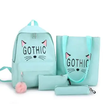 4pcs Canvas Backpack Cute Lightweight Teen Girls Daypacks School Shoulder Bags Bookbag Pencil Case Set H8WD
4pcs Canvas Backpack Cute Lightweight Teen Girls Daypacks School Shoulder Bags Bookbag Pencil Case Set H8WD