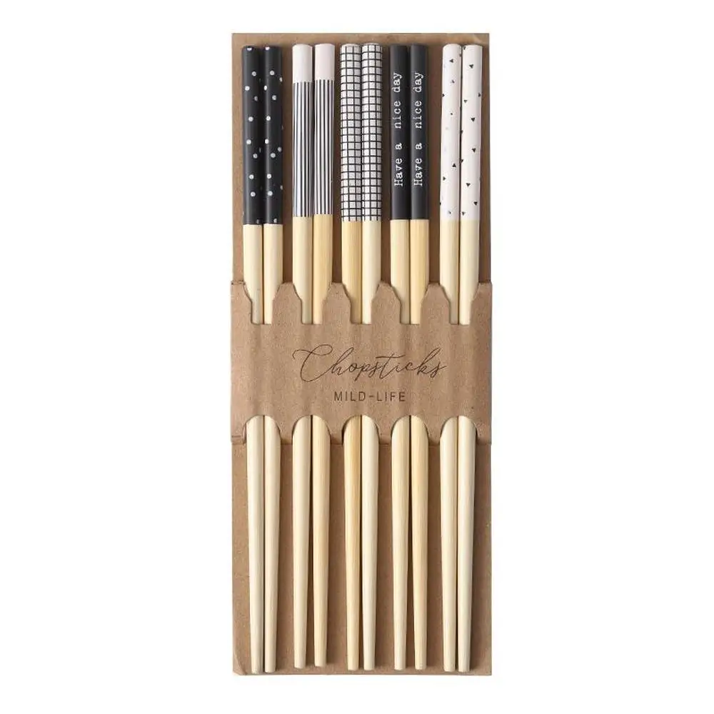 20 pair of lovers and sisters pattern eco-friendly printing bamboo chopsticks reusable geometric pattern boys and girls 22.5 cm
20 pair of lovers and sisters pattern eco-friendly printing bamboo chopsticks reusable geometric pattern boys and girls 22.5 cm