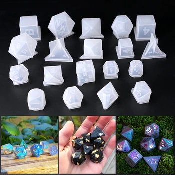 1 Set DIY Crystal Epoxy Dice Mold Various Shape Digital Game High Mirror Mold Suit Silicone Mould Jewelry Making Accessories
1 Set DIY Crystal Epoxy Dice Mold Various Shape Digital Game High Mirror Mold Suit Silicone Mould Jewelry Making Accessories