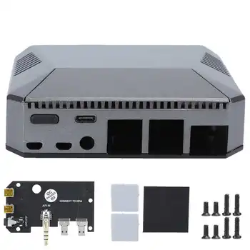 For Raspberry Pi 4B Case Mini Computer Aluminum Alloy Shell Built-In Fan Computer Accessories for Raspberry Pi Case with Fan
For Raspberry Pi 4B Case Mini Computer Aluminum Alloy Shell Built-In Fan Computer Accessories for Raspberry Pi Case with Fan