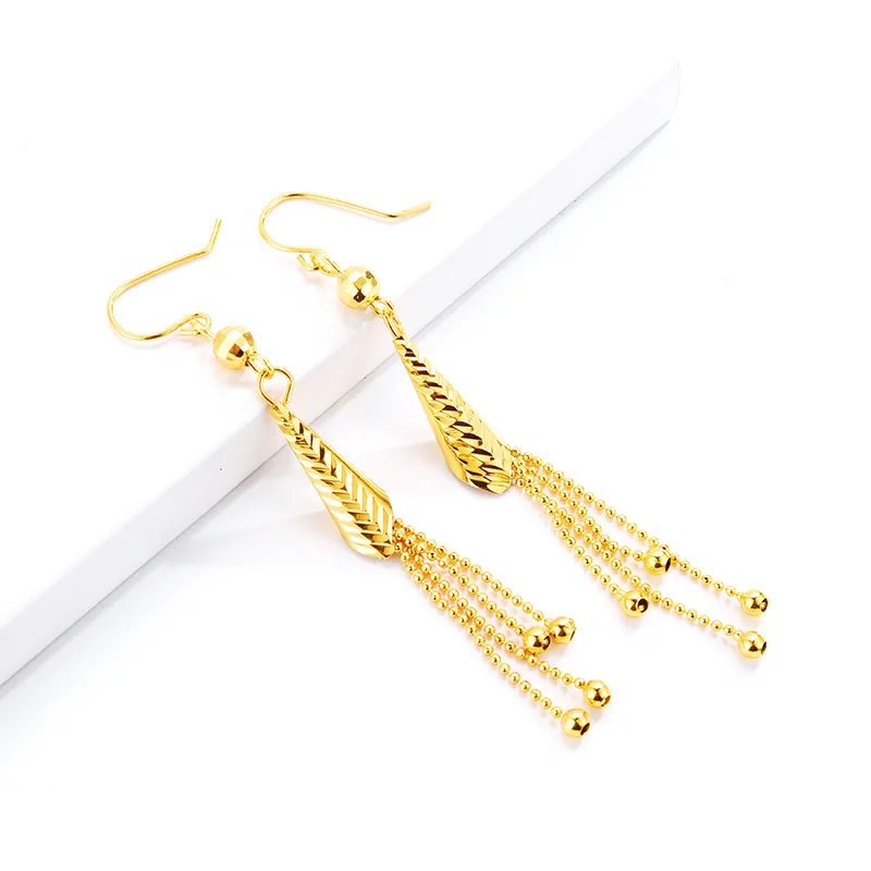 Delicate Hanging Long Tassel Earrings Gold 14K Drop Earring for Women's Wedding Engagement Jewelry for Girlfriend Birthday Gifts
Delicate Hanging Long Tassel Earrings Gold 14K Drop Earring for Women's Wedding Engagement Jewelry for Girlfriend Birthday Gifts