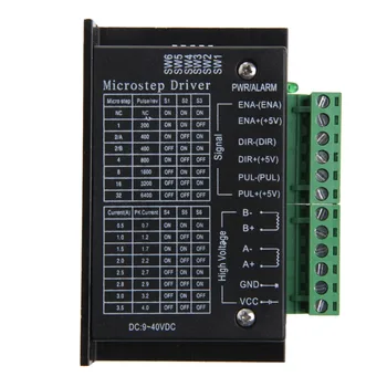 4A DC 9-40V Micro-Step CNC Single Axis Stepper Motor Driver Controller for CNC Milling Machine
4A DC 9-40V Micro-Step CNC Single Axis Stepper Motor Driver Controller for CNC Milling Machine