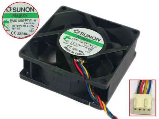 SUNON PMD1207PTV1-A b1643.f. GN серверный охлаждающий вентилятор постоянного тока 12 В 4,6 Вт 70x70x25 мм 4-проводной
SUNON PMD1207PTV1-A b1643.f. GN серверный охлаждающий вентилятор постоянного тока 12 В 4,6 Вт 70x70x25 мм 4-проводной