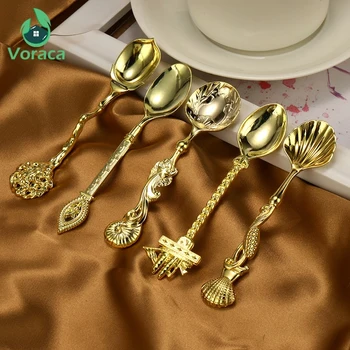 5PCs/Set Vintage Royal Style Carved Coffee Spoons Metal Alloy Mini Ice Cream Tea Milk Dessert Spoon Retro Scoop Tableware Sets
5PCs/Set Vintage Royal Style Carved Coffee Spoons Metal Alloy Mini Ice Cream Tea Milk Dessert Spoon Retro Scoop Tableware Sets