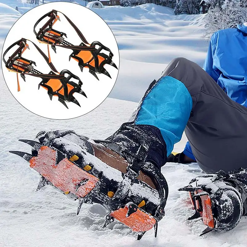 12 Tooth Crampons Snow Mountain Climbing Shoe Cover Winter Ski nail Holding Shoe Cover Accessories
12 Tooth Crampons Snow Mountain Climbing Shoe Cover Winter Ski nail Holding Shoe Cover Accessories