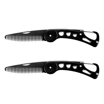 2 Pack Stainless Steel Beard Comb Folding Pocket Antistatic Comb, Multi-Function Bottle Opener Key Chain Comb Tool
2 Pack Stainless Steel Beard Comb Folding Pocket Antistatic Comb, Multi-Function Bottle Opener Key Chain Comb Tool