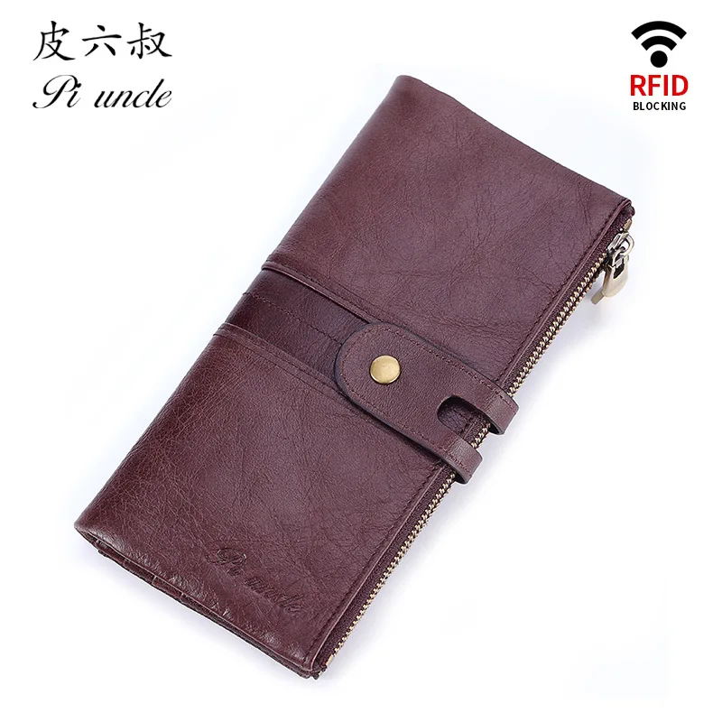 PI UNCLE RFID Genuine Leather Daily Clutches Hasp Wallet Men's Long Cell Phone Wallets Men Credit ID Cardholder Card Case Purse
PI UNCLE RFID Genuine Leather Daily Clutches Hasp Wallet Men's Long Cell Phone Wallets Men Credit ID Cardholder Card Case Purse