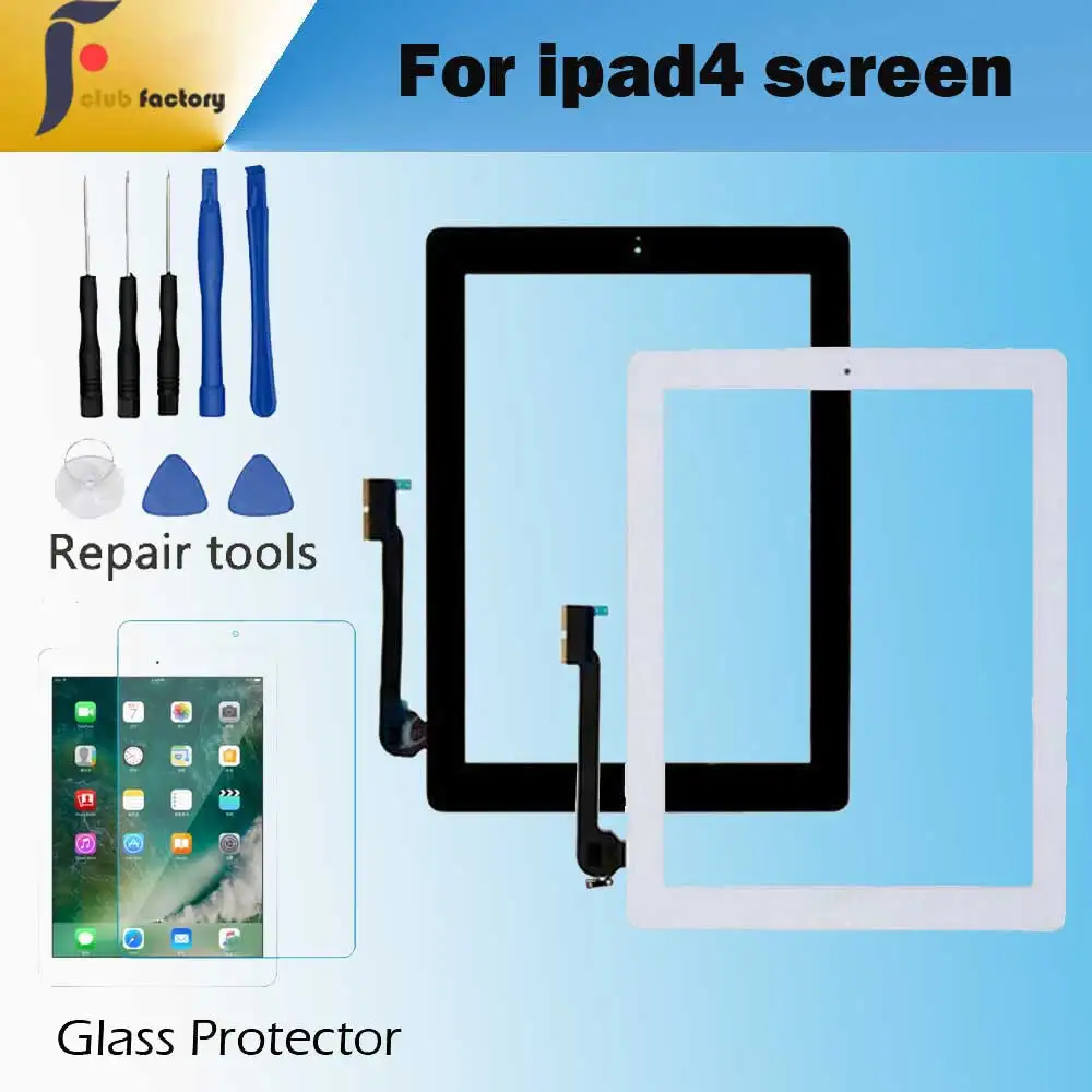 1PCS For Apple iPad 4 Touch Screen Digitizer and Home Button Front Glass Display Touch Panel A1458 A1459 A1460 with Tools
1PCS For Apple iPad 4 Touch Screen Digitizer and Home Button Front Glass Display Touch Panel A1458 A1459 A1460 with Tools