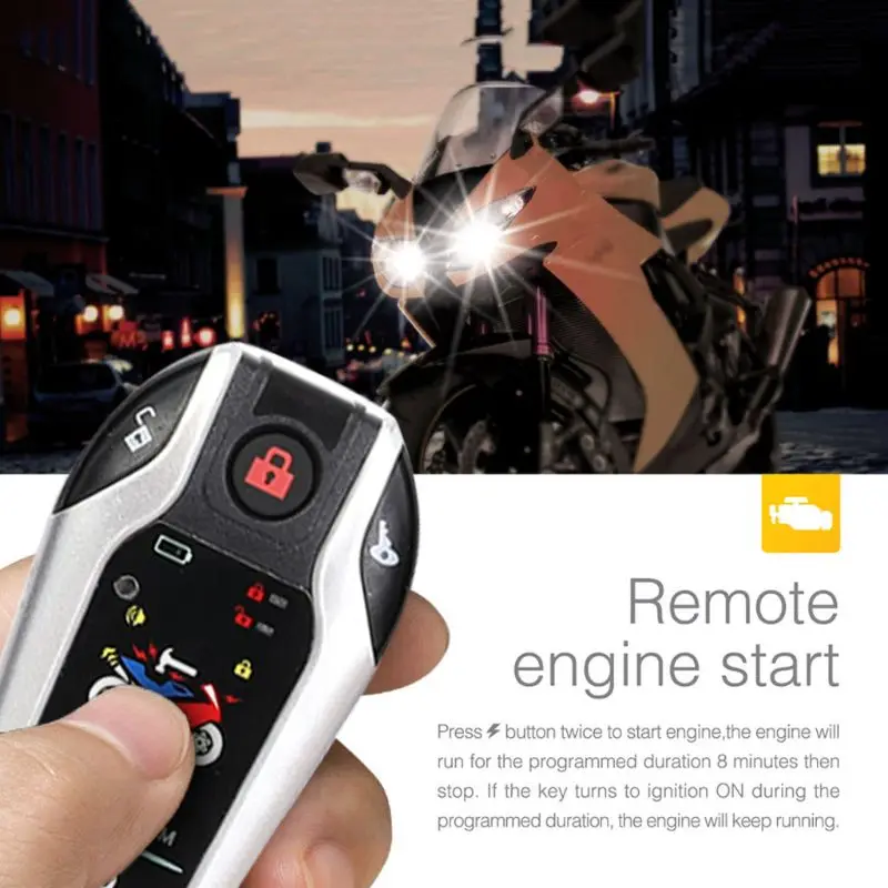 Two Way Motorcycle Alarm Motorbike 12V Anti-theft Security System Start Alarms U1JF
Two Way Motorcycle Alarm Motorbike 12V Anti-theft Security System Start Alarms U1JF